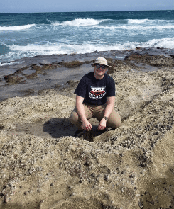 Carson Ciesinski, MS.C., Ph.D. student at FAU and Manatee Master, Manatee Lagoon