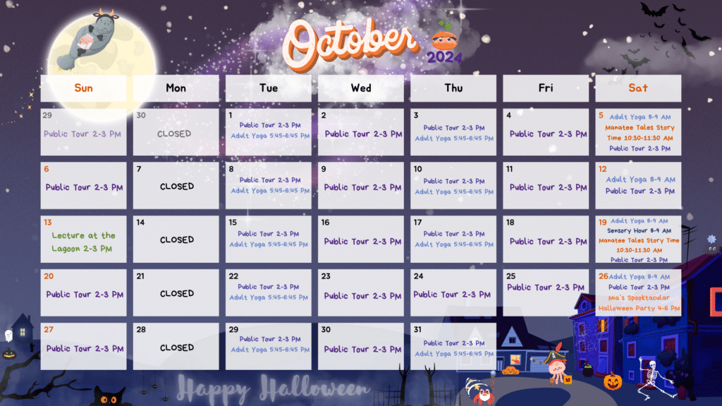 calendar of October events