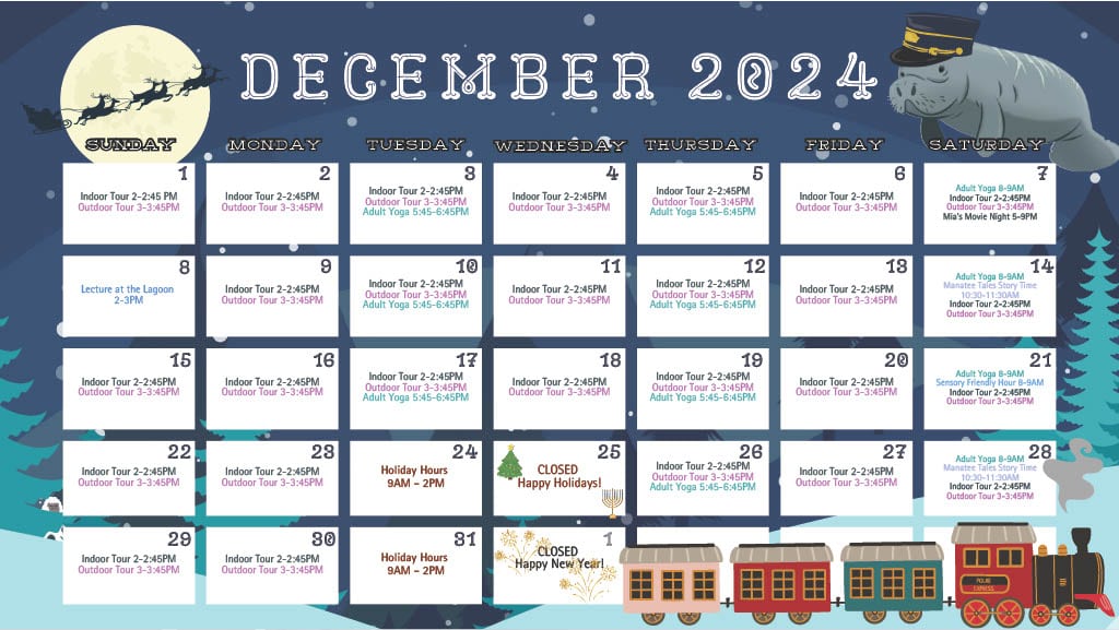 Calendar of December events